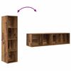 vidaXL Tv-meubelset 2 pcs Bruin 37 x 37 x 142,5 cm Bewerkt hout