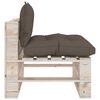 vidaXL 6-delige Loungeset met kussens pallet grenenhout