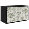 vidaXL Wandgemonteerd tv-meubel GOTHA 69 x 33 x 40 cm Zwart eiken