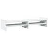vidaXL Monitorstandaard 100x27x20 cm bewerkt hout wit