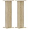 vidaXL Plantenstandaards 2 st 30x30x95 cm bewerkt hout sonoma eiken