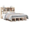 vidaXL Bed met boekenkast zonder matras massief grenenhout 140x200 cm