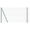 vidaXL Euro-hek met betonnen voetstuk 10 x 1,2 m PVC-Coated Staal Mesh