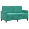 vidaXL Bank met opslag Turquoise 152 x 78 x 87 cm Polyester