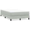 vidaXL Boxspring zonder matras fluweel lichtgrijs 120x210 cm