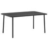 vidaXL Tuintafel 150x90x72 cm staal donkergrijs
