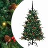 vidaXL Kunstkerstboom Groen 120 cm PVC en Metaal en Plastic