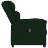 vidaXL Fauteuil verstelbaar elektrisch stof donkergroen