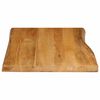 vidaXL Tafelblad met natuurlijke rand 70x60x2,5 cm massief mangohout