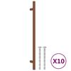 vidaXL Handvatten 10 st 224 mm roestvrij staal bronskleurig