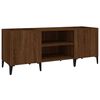 vidaXL Platenkast 121x38x48 cm bewerkt hout bruin eikenkleur
