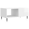 vidaXL Salontafel Hoogglans Wit 90 x 50 x 40 cm Bewerkt hout