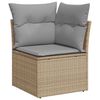 vidaXL Tuin Sofa Set 10 pcs beige en lichtgrijs