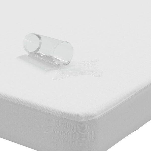 vidaXL Matrasbeschermer waterdicht 120x220 cm wit