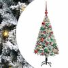 vidaXL Kunstkerstboom met 150 LED Wit 120 cm PVC en Staal en Kunststof