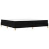vidaXL Boxspringbed met matras Zwart 200 x 200 cm Stof