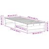 vidaXL Bedframe Wit 80 x 210 cm Massief grenenhout