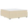 vidaXL Bedframe met matras Cr&egrave;me 180 x 200 cm Stof