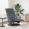 vidaXL Massage Recliner Stoel Donkergrijs 91 x 71 x 105.5 cm Fluweel