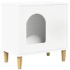 vidaXL Kattenhuis Wit 51 x 30 x 52 cm Bewerkt hout