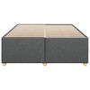 vidaXL Bedframe zonder matras stof donkergrijs 140x190 cm