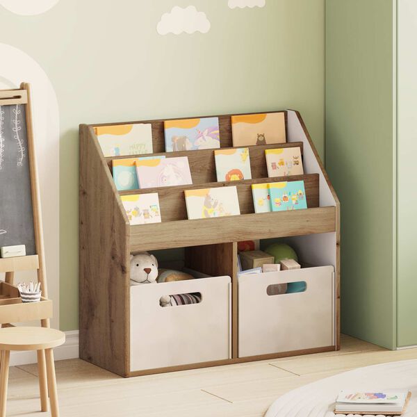 vidaXL Kinderen Boekenkast Artisan Eiken 72,5 x 29,5 x 69 cm