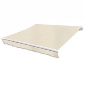 vidaXL Luifel gemotoriseerd uitschuifbaar 600 cm cr&egrave;me