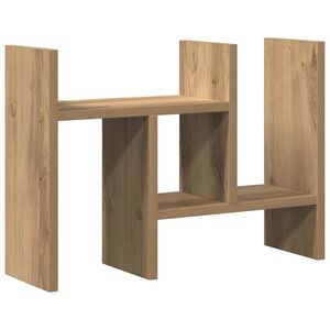 vidaXL Bureau Organizer Artisan Eiken 50 x 15,5 x 35,5 cm Bewerkt hout