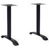 vidaXL Bistrotafelpoten 2 st 61x8x72 cm gietijzer zwart