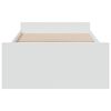 vidaXL Bedframe met lades bewerkt hout wit 100x200 cm