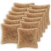 vidaXL Kussensloop 12 pcs HEERLEN Taupe 45 x 45 cm PV Fleece