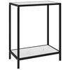 vidaXL Wandtafel 60x35x75 cm gehard glas wit