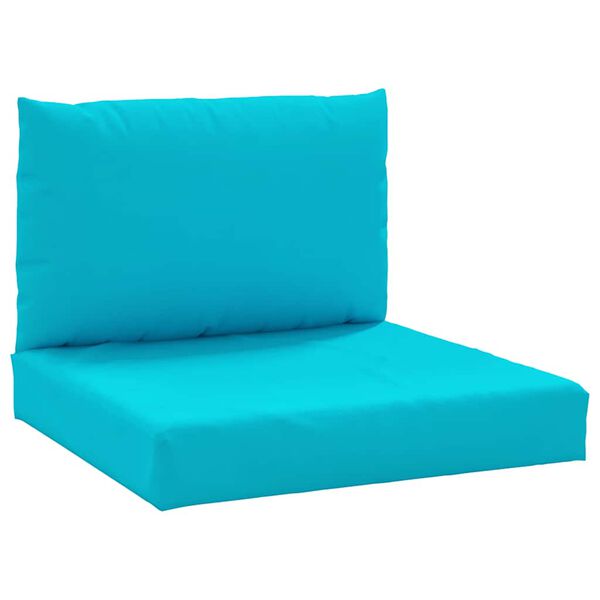 vidaXL Palletkussens 2 st oxford stof turquoise