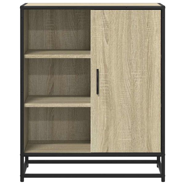 vidaXL Dressoir 62x35x76 cm bewerkt hout sonoma eikenkleurig