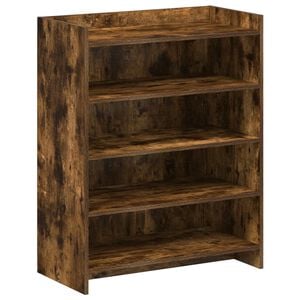 vidaXL Schoenenkast Gerookt eiken 73,5 x 36 x 92 cm Bewerkt hout