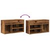 vidaXL Schoenenbank 80x30x45 cm bewerkt hout oud houtkleurig
