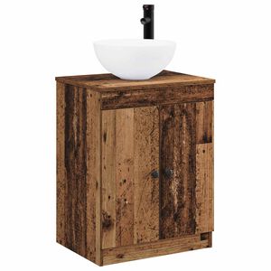 vidaXL Badkamermeubelset Oud hout Bewerkt hout