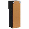 vidaXL Wandgemonteerd tv-meubel Zwart Eiken 30,5 x 30 x 90 cm