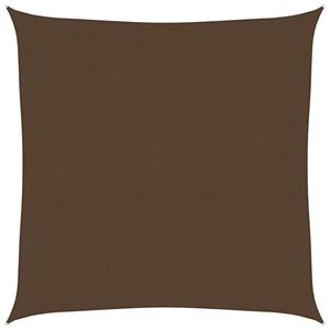 vidaXL Zonnezeil 160 g/m&sup2; 7x7 m HDPE bruin