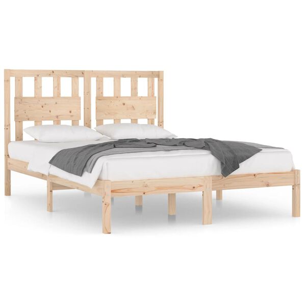 vidaXL Bedframe massief grenenhout 160x200 cm
