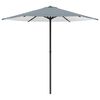 vidaXL Tuinparasol 230 x 230 cm Polyester Rechthoekig Blauw en Wit