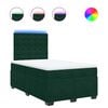 vidaXL Boxspring met matras fluweel donkergroen 120x190 cm