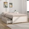 vidaXL Bedframe met lades wit 90x190 cm