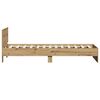 vidaXL Bedframe met hoofdeinde Artisan Eiken 90 x 190 cm Bewerkt hout