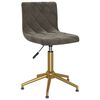 vidaXL Eetkamerstoelen draaibaar 4 st fluweel donkergrijs