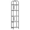 vidaXL Boekenkast 5-laags 40 x 30 x 183 cm Bewerkt hout Grijs Sonoma