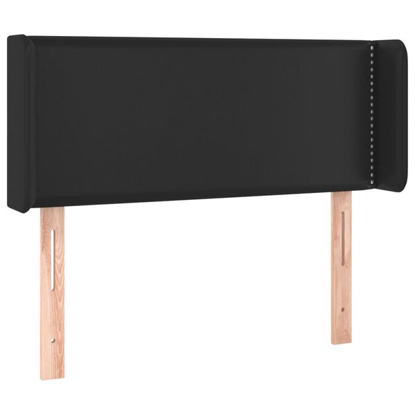 vidaXL Hoofdbord LED 93x16x78/88 cm kunstleer zwart