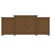 vidaXL Dressoir 164x37x68 cm massief grenenhout honingbruin