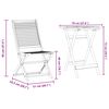 vidaXL Vouw Bistro Set 3 pcs Bruin Massief acaciahout