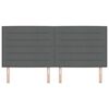 vidaXL Hoofdbord Donkergrijs 200 cm Stof